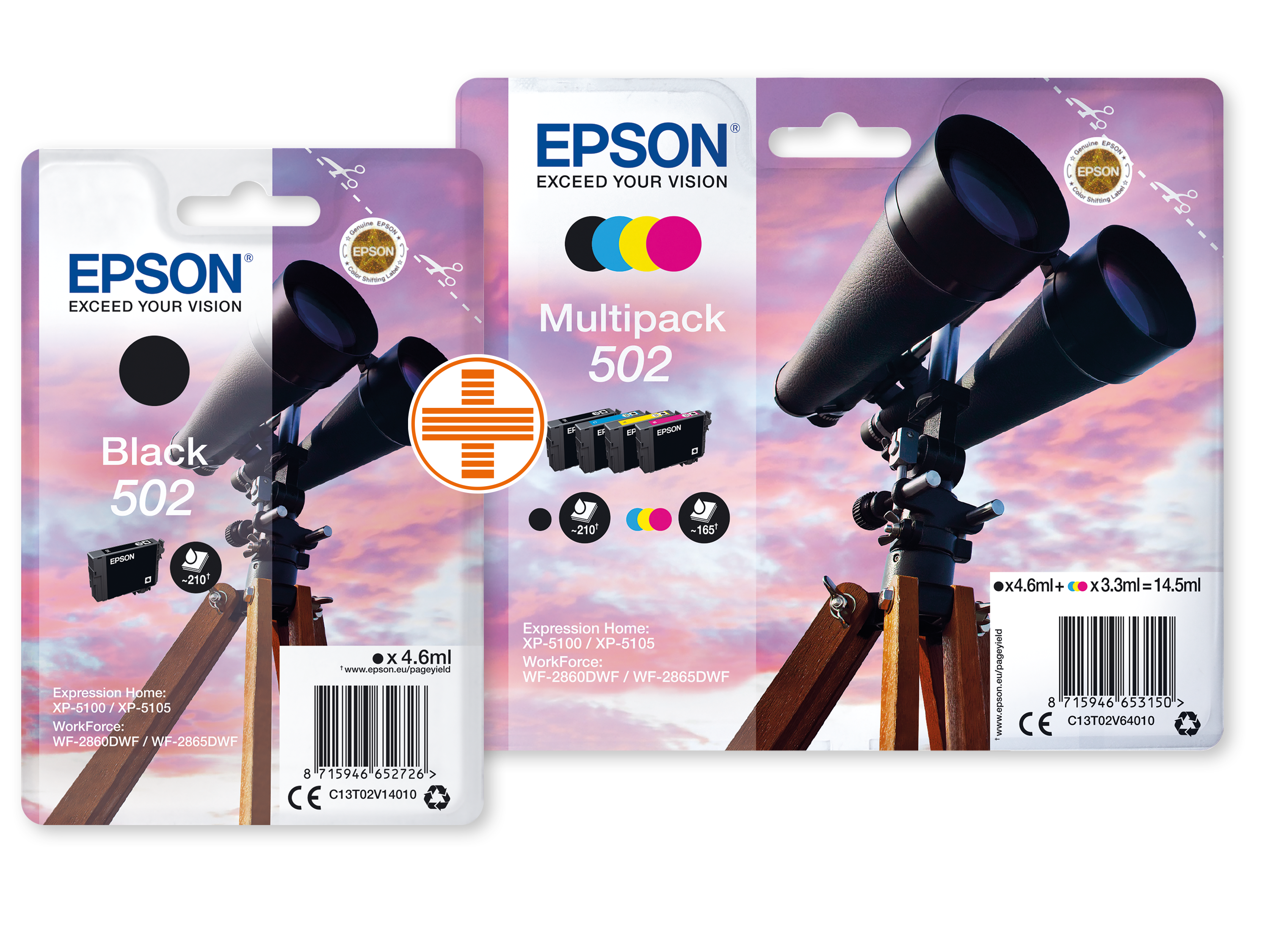 Bundle Fernglas MultiPack + schwarz Druckerpatrone