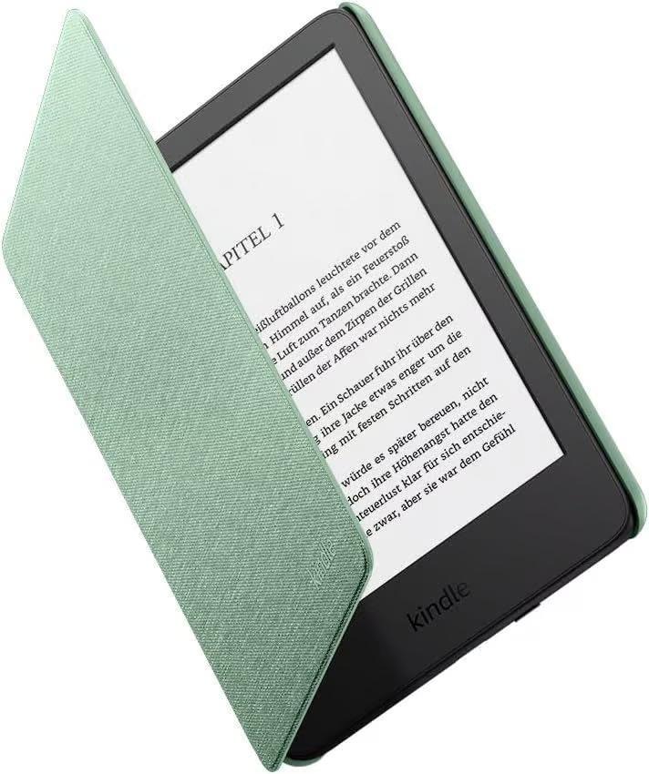 Kindle-Hülle, Dünn und leicht, Faltbare Schutzhülle - Stoff, Matchagrün eBook-Reader-Hülle