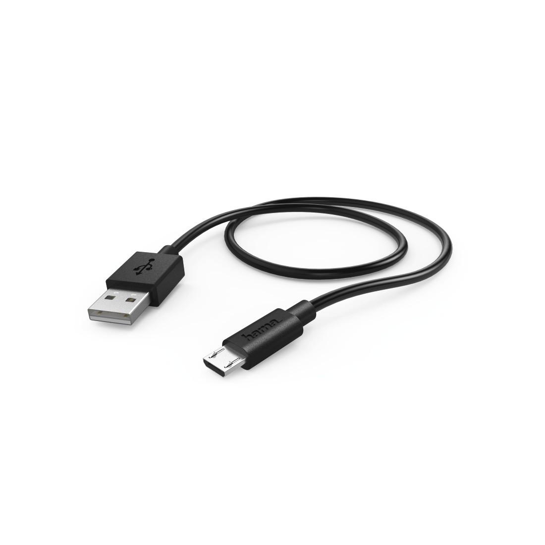 Lade-/Datenkabel, Micro-USB, 0,6 m, Schwarz (00178328)