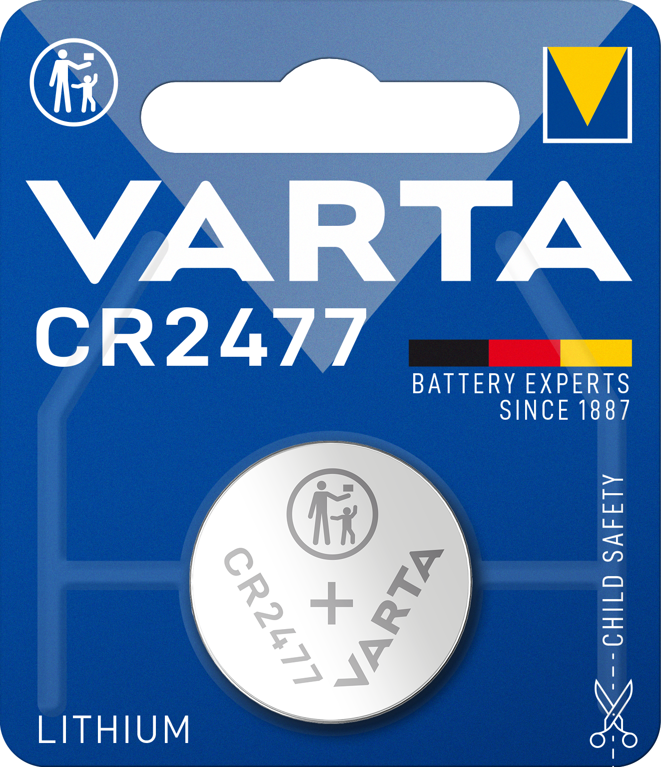 LITHIUM Coin CR2477, 1er Blister Batterie