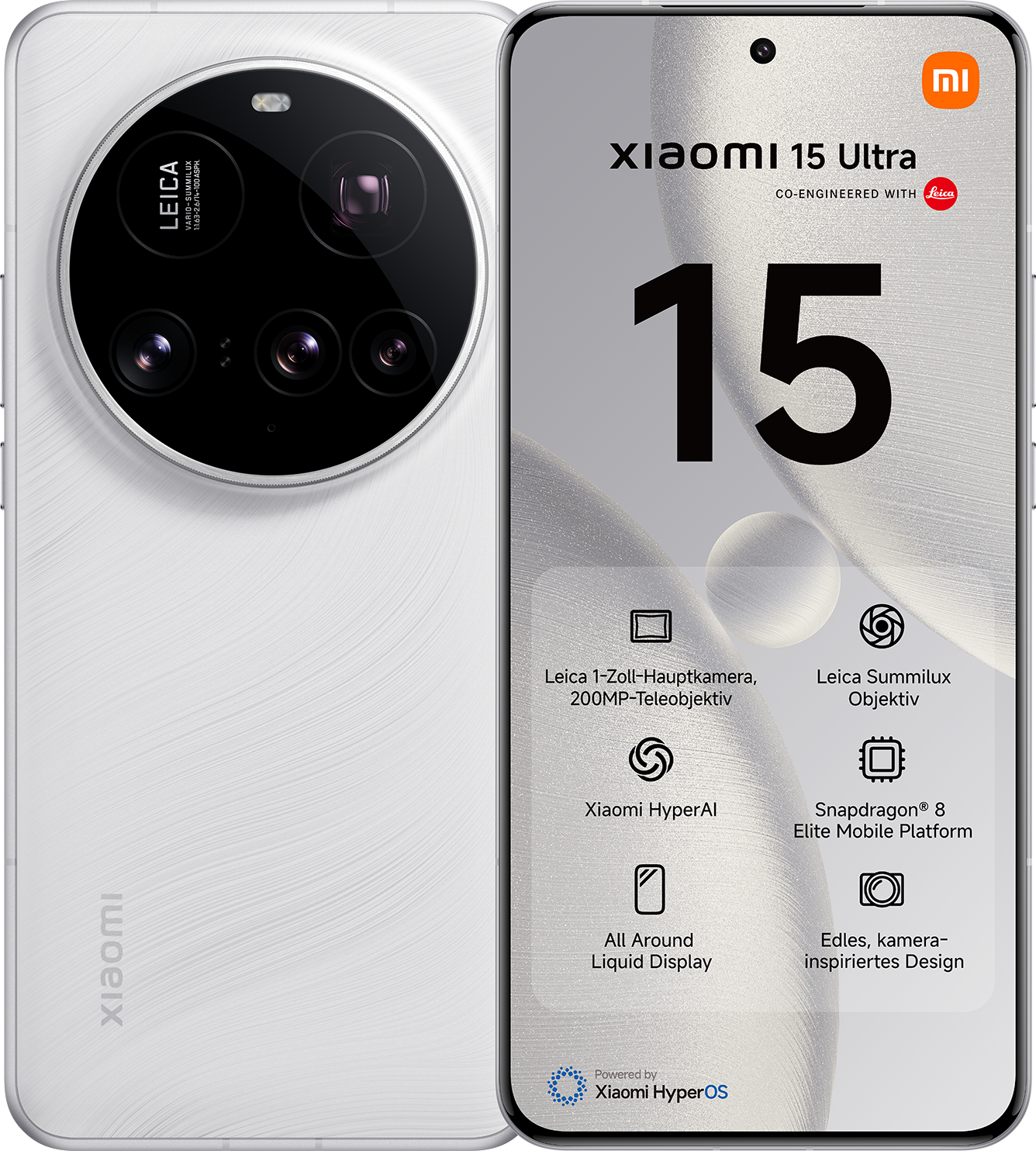 15 Ultra 16GB + 512GB White Smartphone