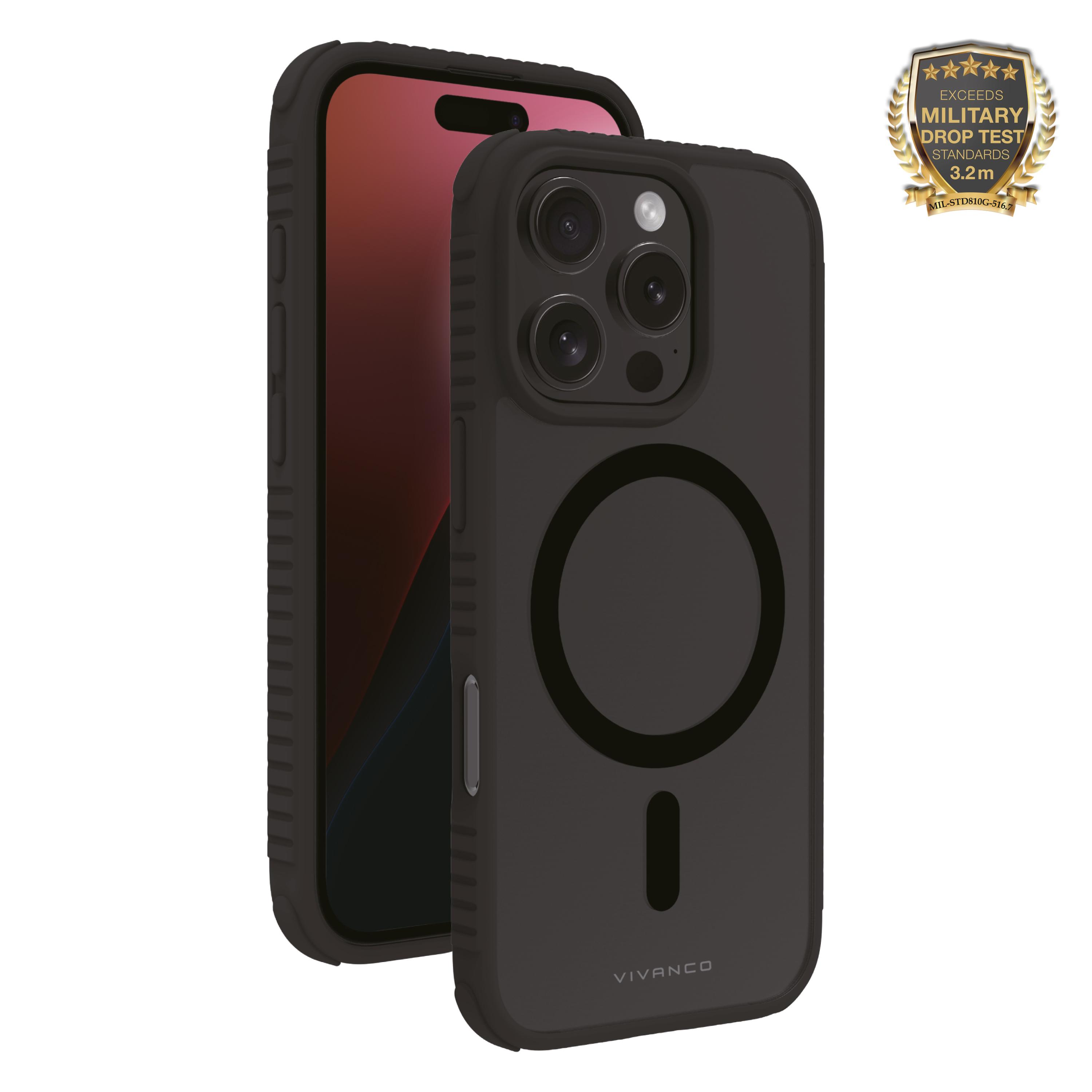Mag Solid Elite, 360° Anti Shock Cover für iPhone 16 Pro, 3.2m Drop-Protection, MagSafe Support (64229) Handyhülle