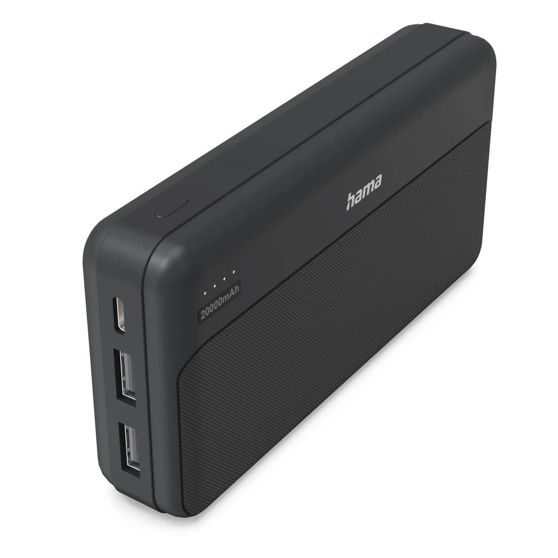 Power Pack "Pocket 20", 20000mAh, Ausgänge: 2x USB-A, Anthrazit (00201774)