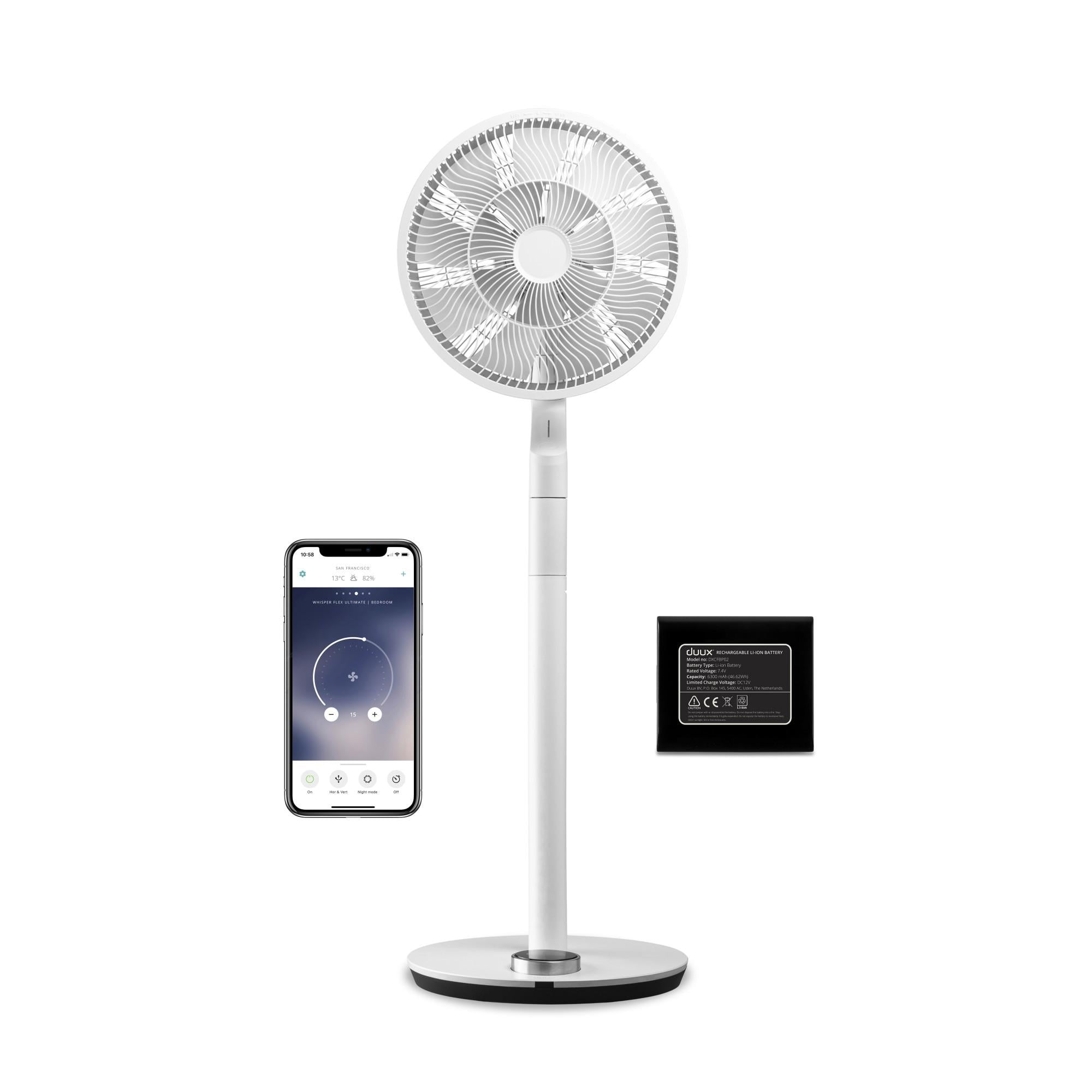 Whisper Flex Ultimate Smart Weiß Standventilator