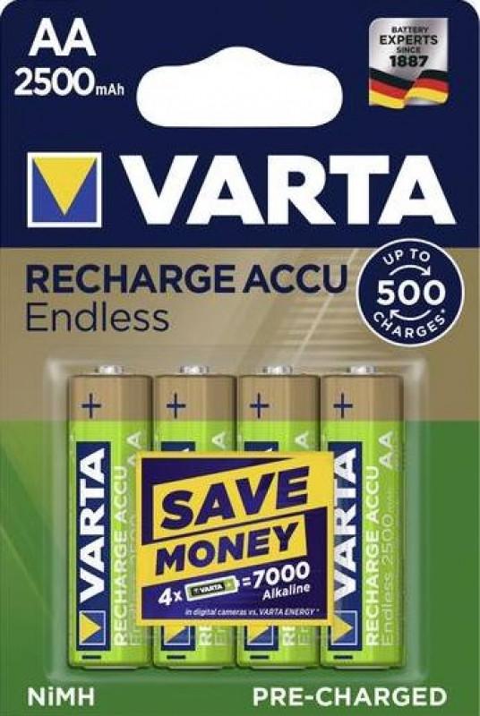 RECHARGE ACCU Endless AA 2500mAh, 4er Blister Akku