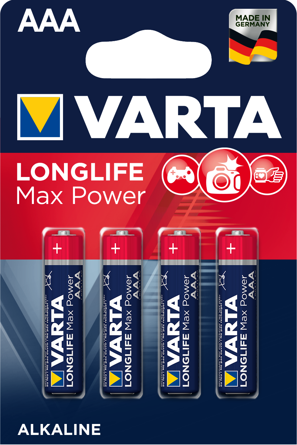 LONGLIFE Max Power AAA, 4er Blister Batterie