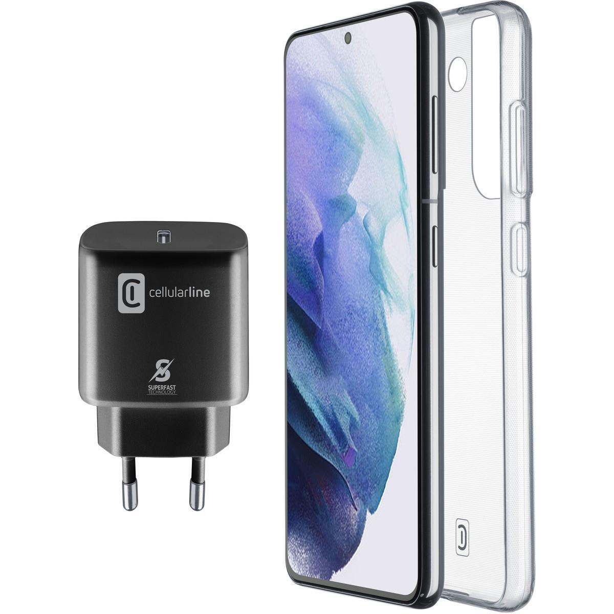 STARTER KIT aus Backcover und Ladegerät USB-C 25W für Samsung Galaxy S22
