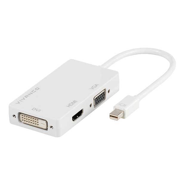Mini DisplayPort auf HDMI- DVI- VGA- Universal Adapter, 0,1m (45283)