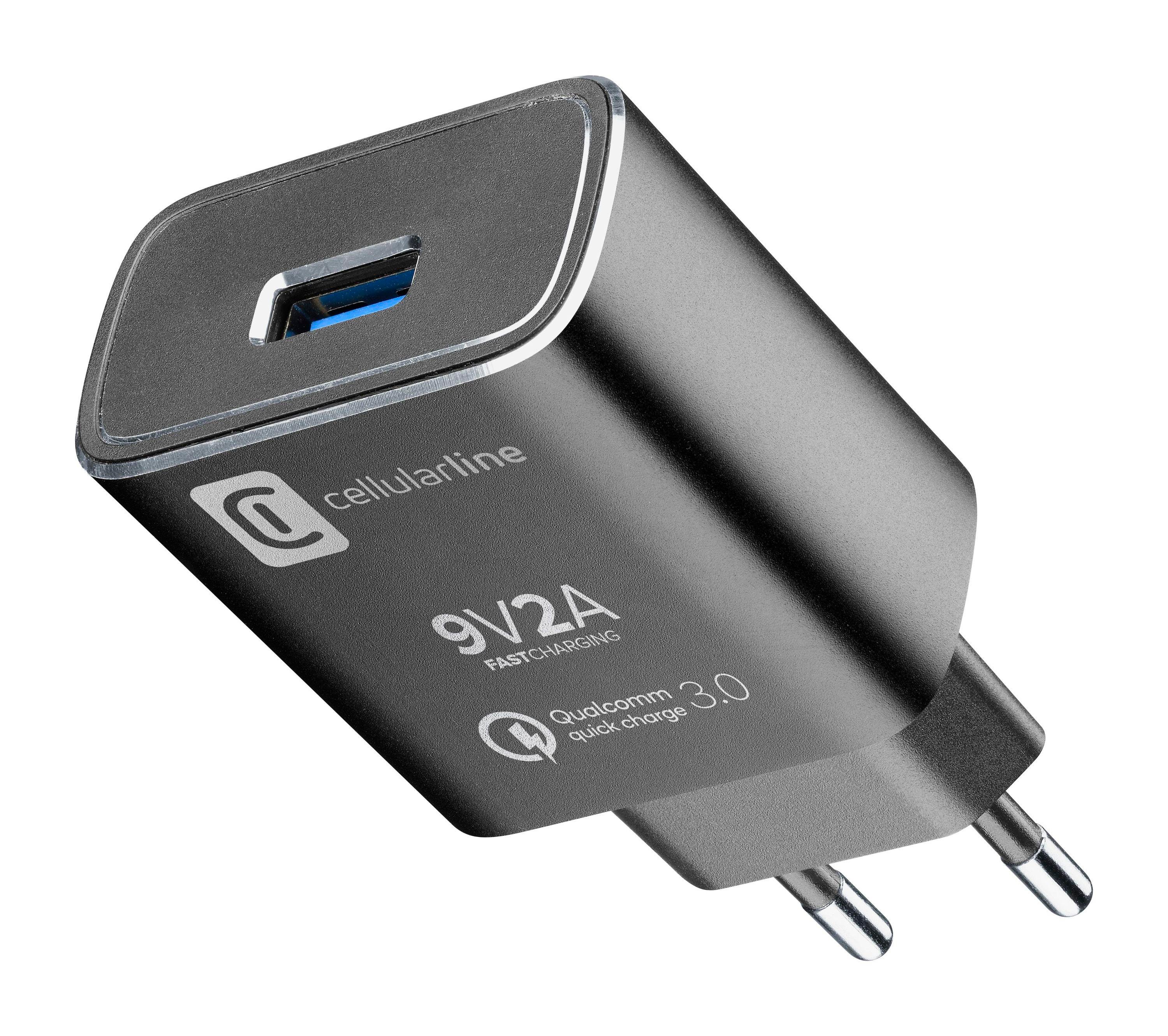 USB Charger Kit QC, Qualcomm 3.0 Technology, designed for Huawei, schwarz (60036)