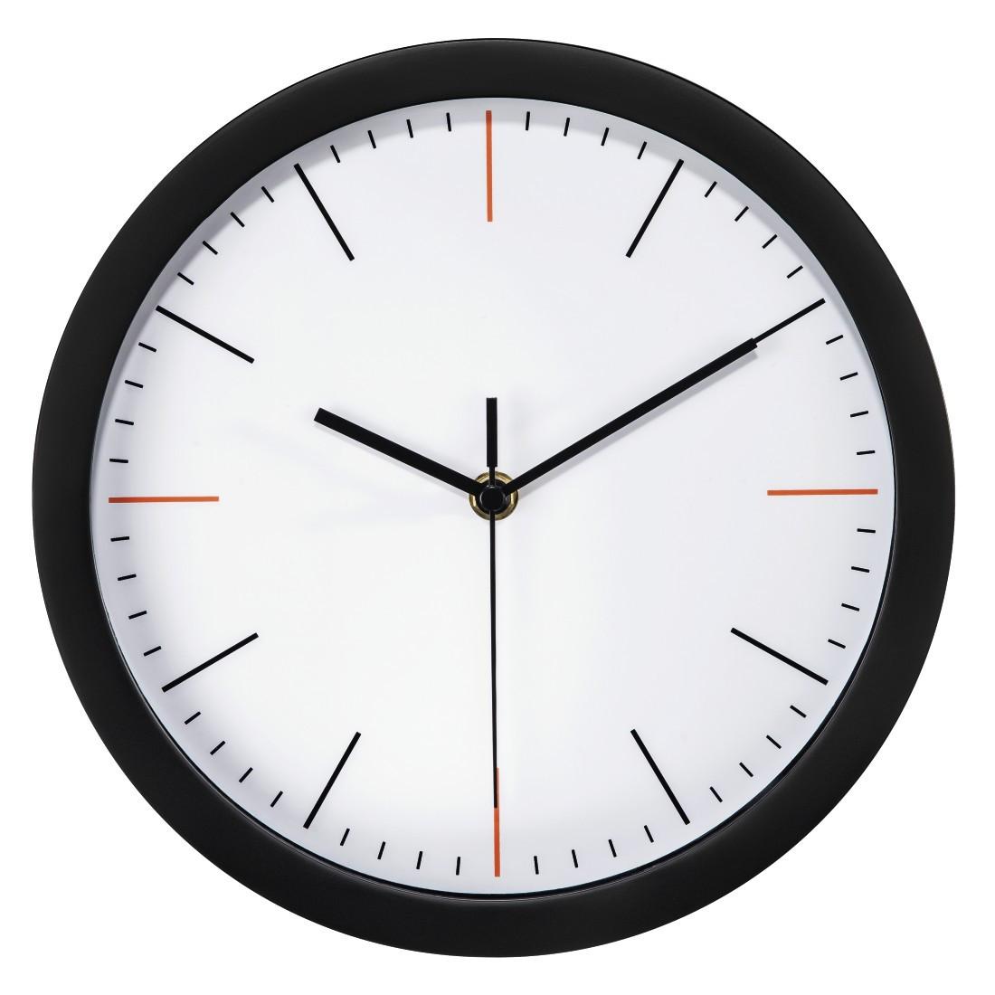 Wanduhr "MaxR", Ø 25 cm, geräuscharm, Weiß (00186340)
