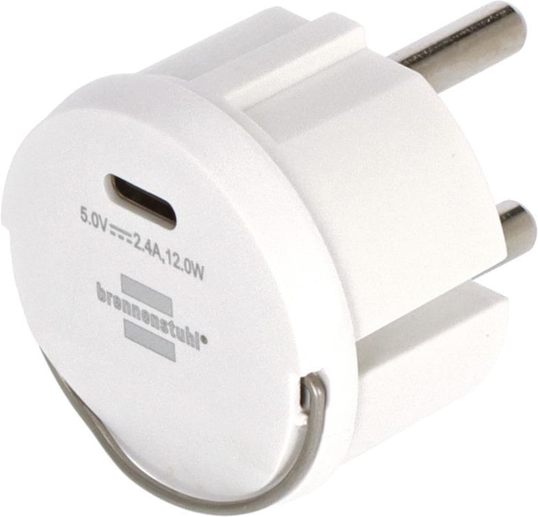 USB C Steckdosenadapter weiß