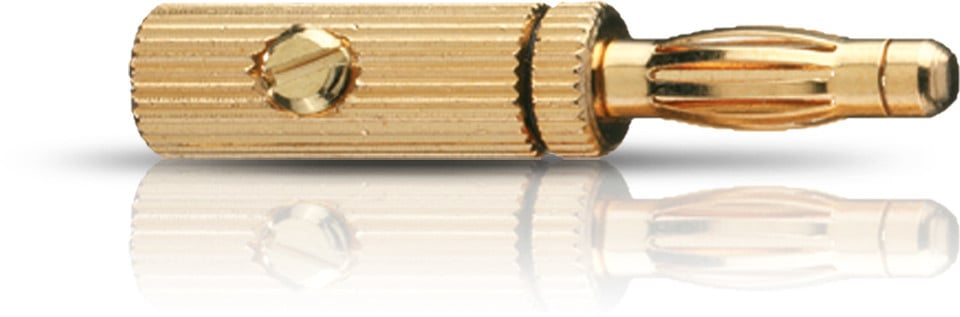 Banana B3 Pin bis 4,0mm² gold 4St