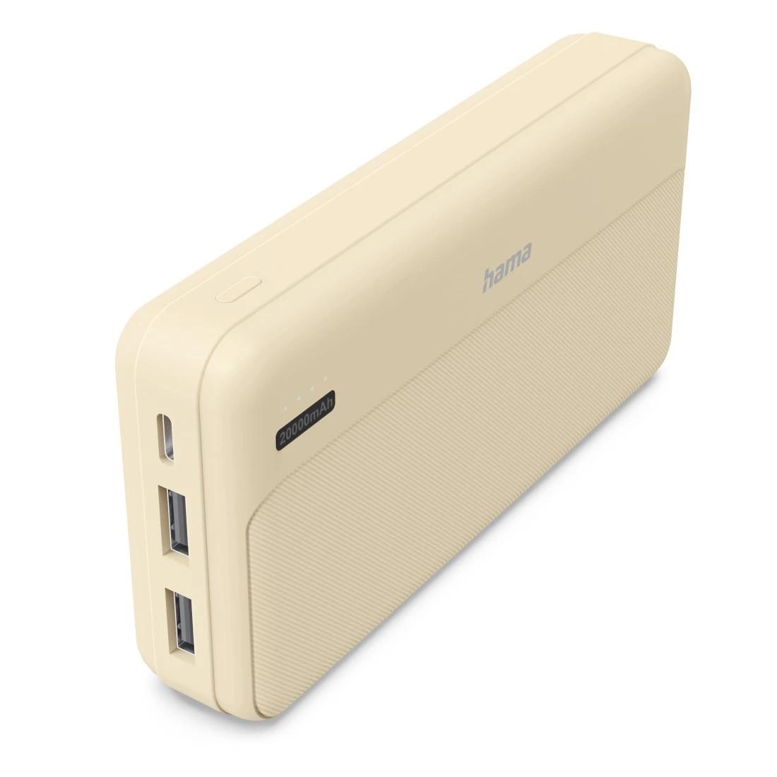 Power Pack "Pocket 20", 20000mAh, Ausgänge: 2x USB-A, Sand (00201775)