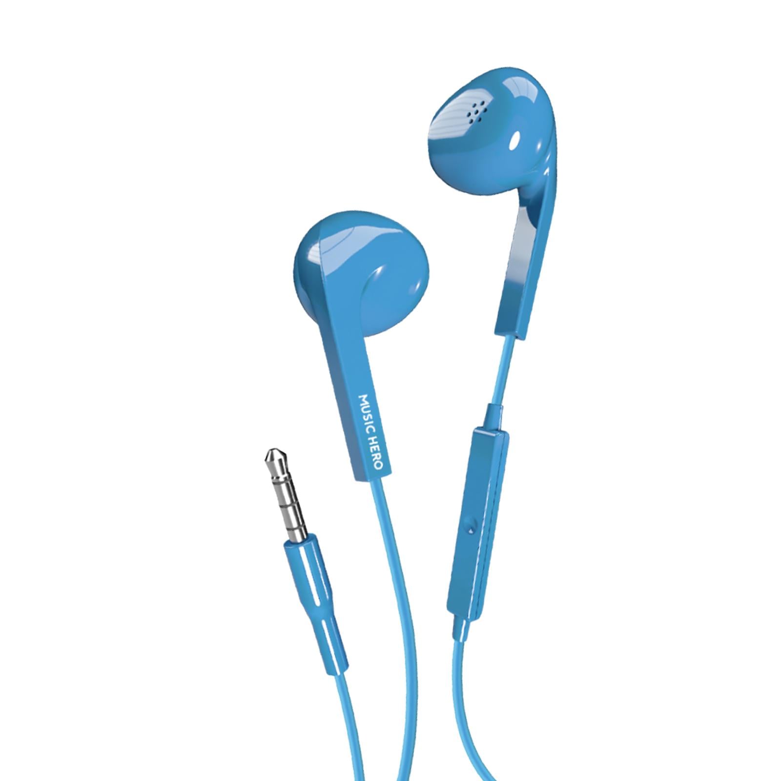 Kabelgebundene Ohrhörer mit 3,5-mm-Klinkenstecker, Blau In-Ear Kopfhörer