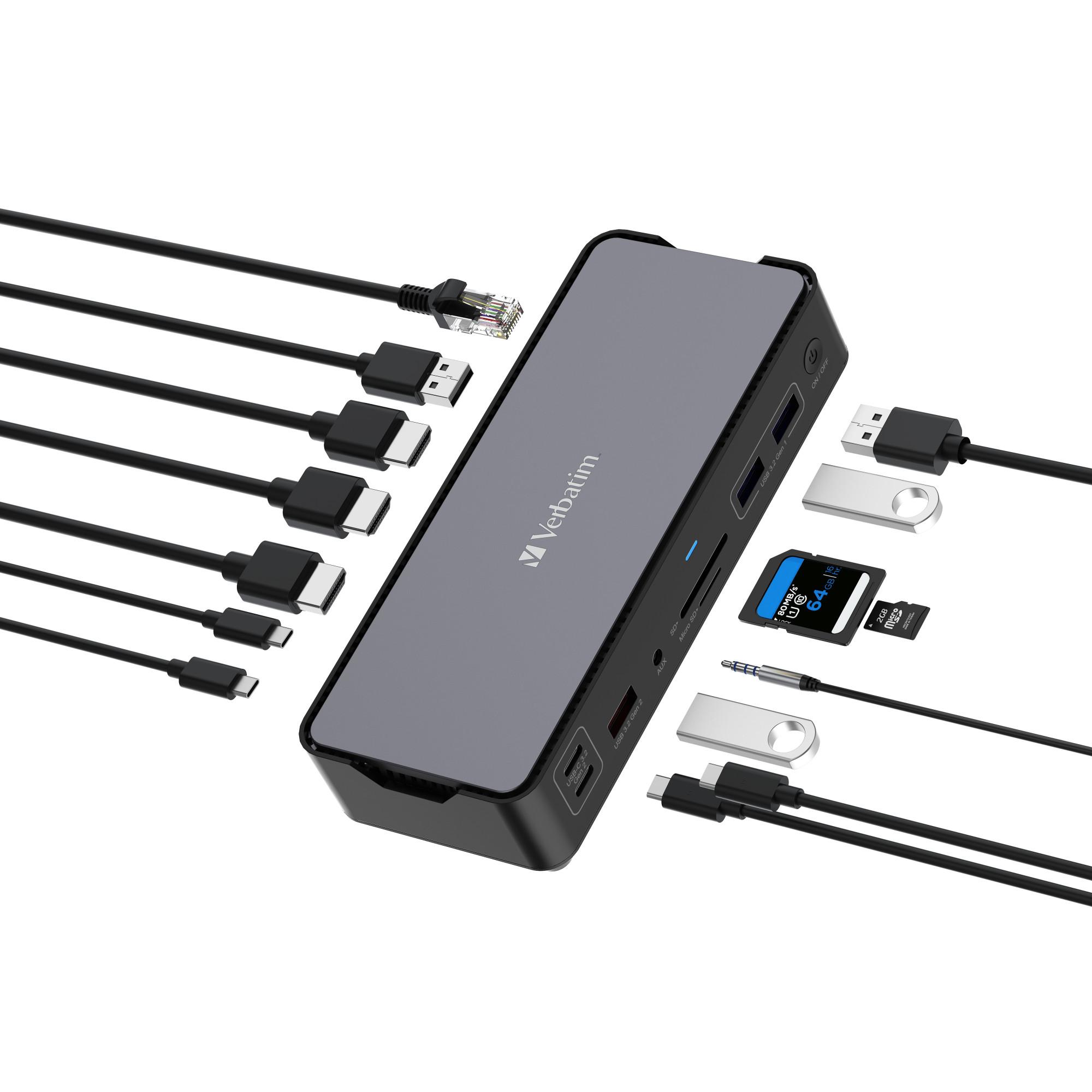 USB-C Pro Docking Station CDS-15: 15 Anschlüsse