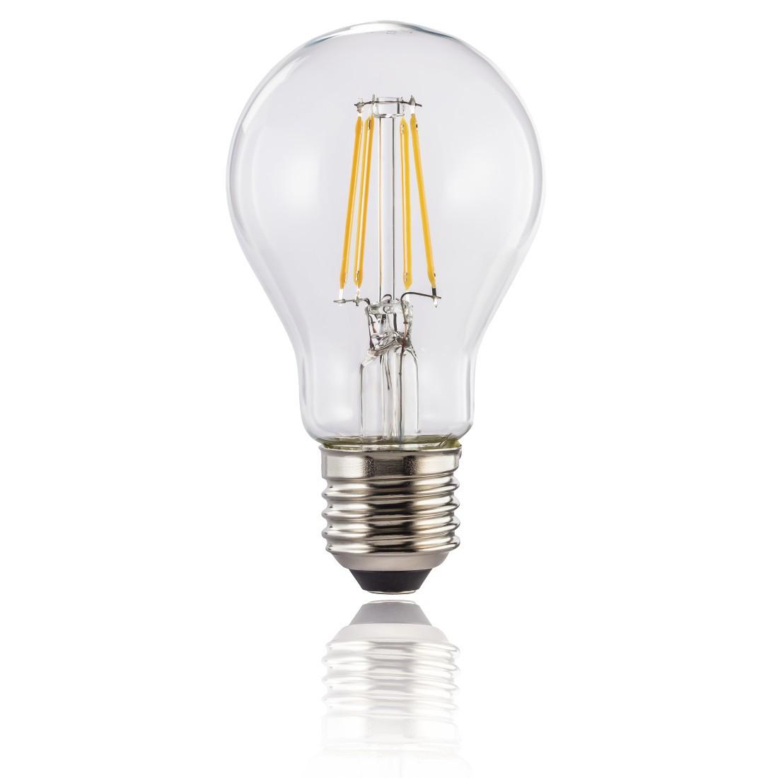 LED-Filament, E27, 806lm ersetzt 60W, Glühlampe, Warmweiß, 2 Stück (00112703)