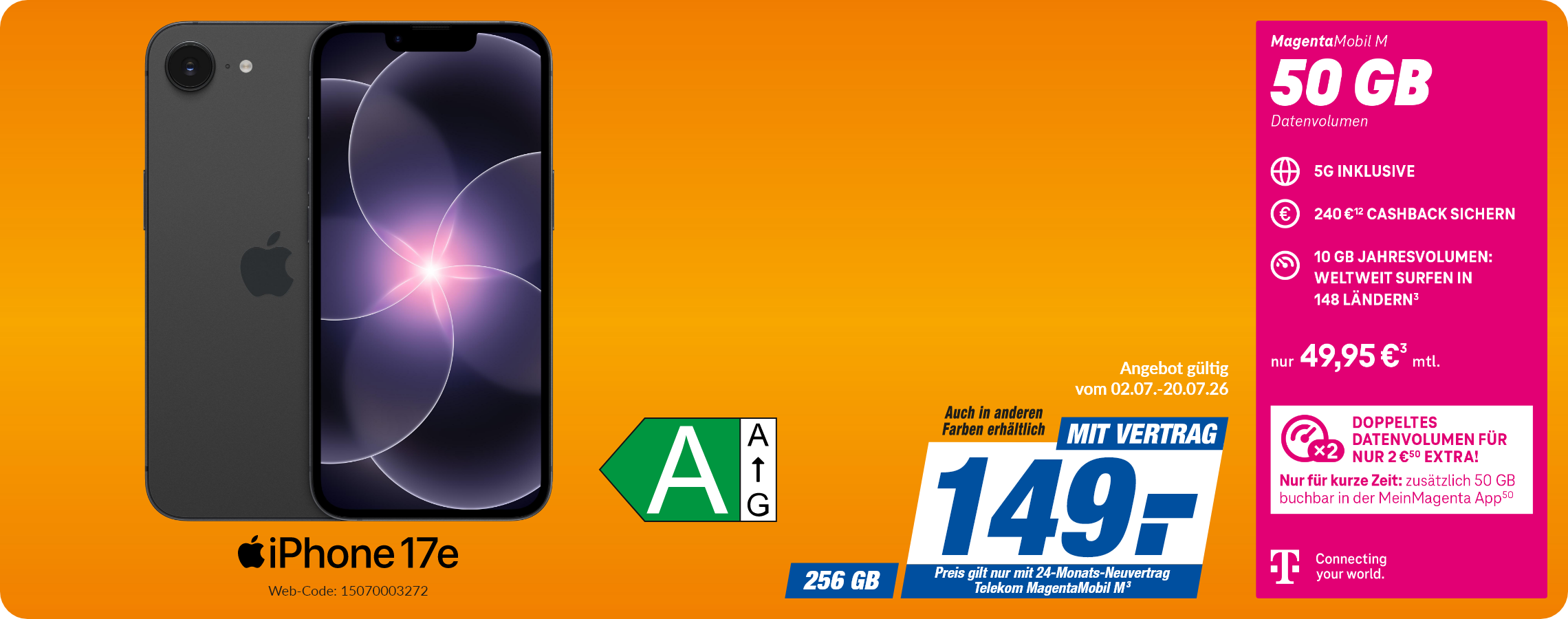 iPhone 17e mit Magenta Mobil M für 219€!