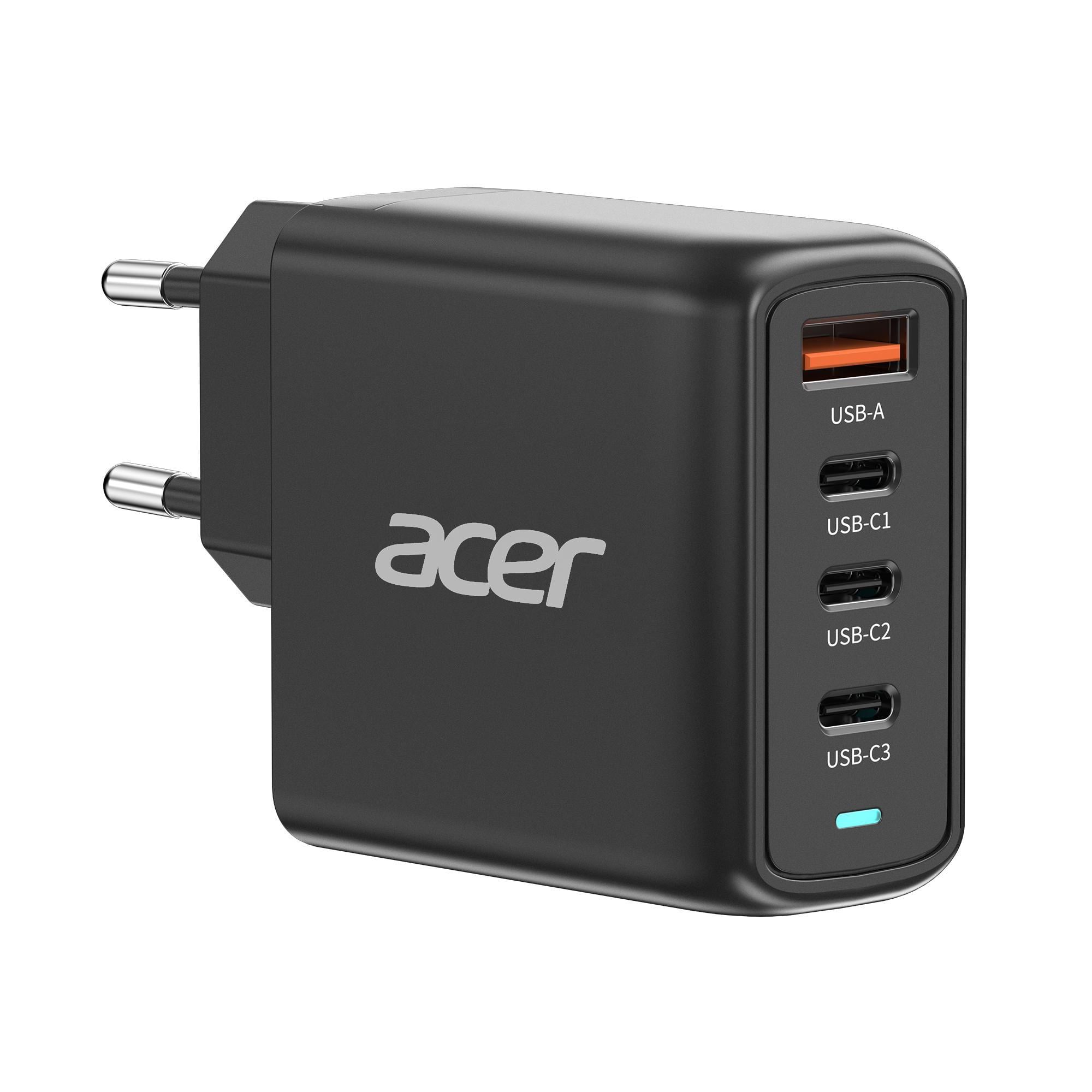 100W GaN Charger mit 4 Anschlüssen und einem 2m langen 100W USB-C Ladekabel 