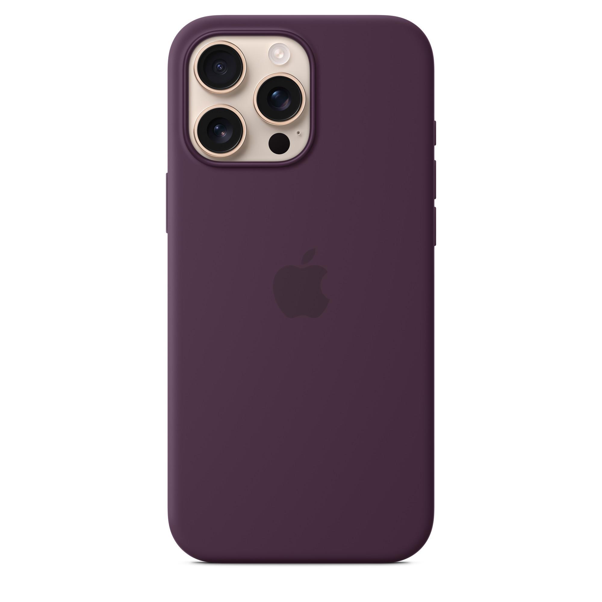 iPhone 16 Pro Max Silikon Case mit MagSafe - Pflaume
