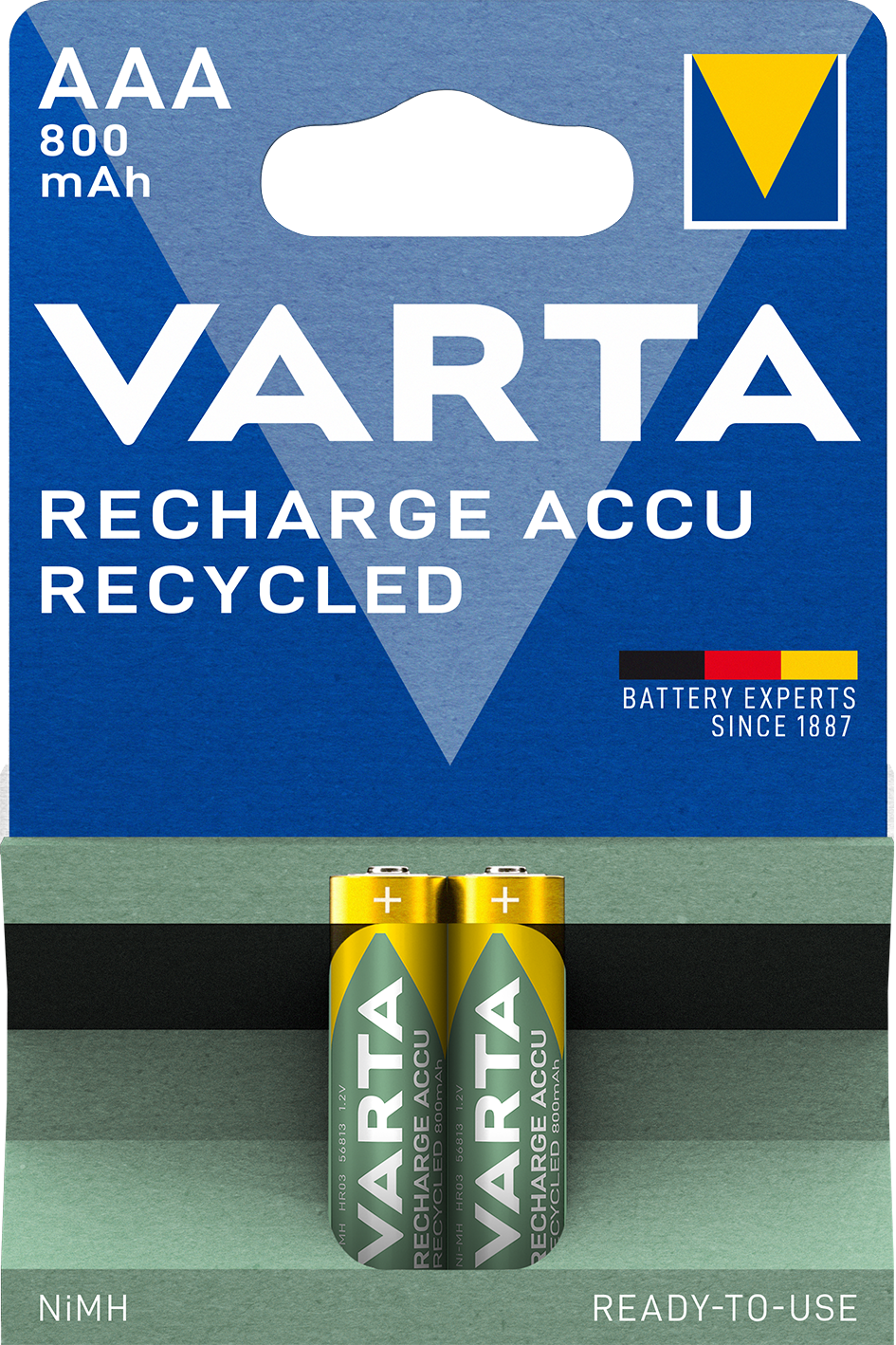 RECHARGE ACCU Recycled AAA, 2er Blister Akku