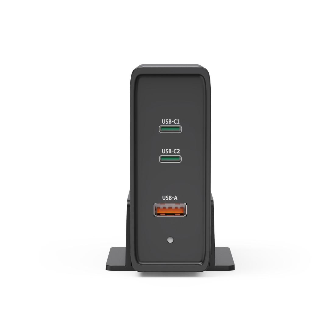 Universal-USB-C-Ladestation, GaN, 3 Ports, Power Delivery (PD), 5-28V/140W (00200019) Laptop-Netzteil