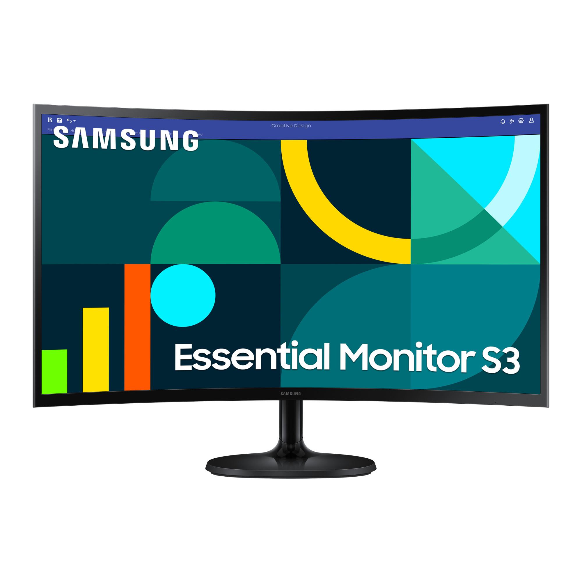 Monitor Essential Monitor S3 (S36GD), Schwarz, 27 Zoll, Curved, Full HD, VA, 100 Hz, 4 ms
