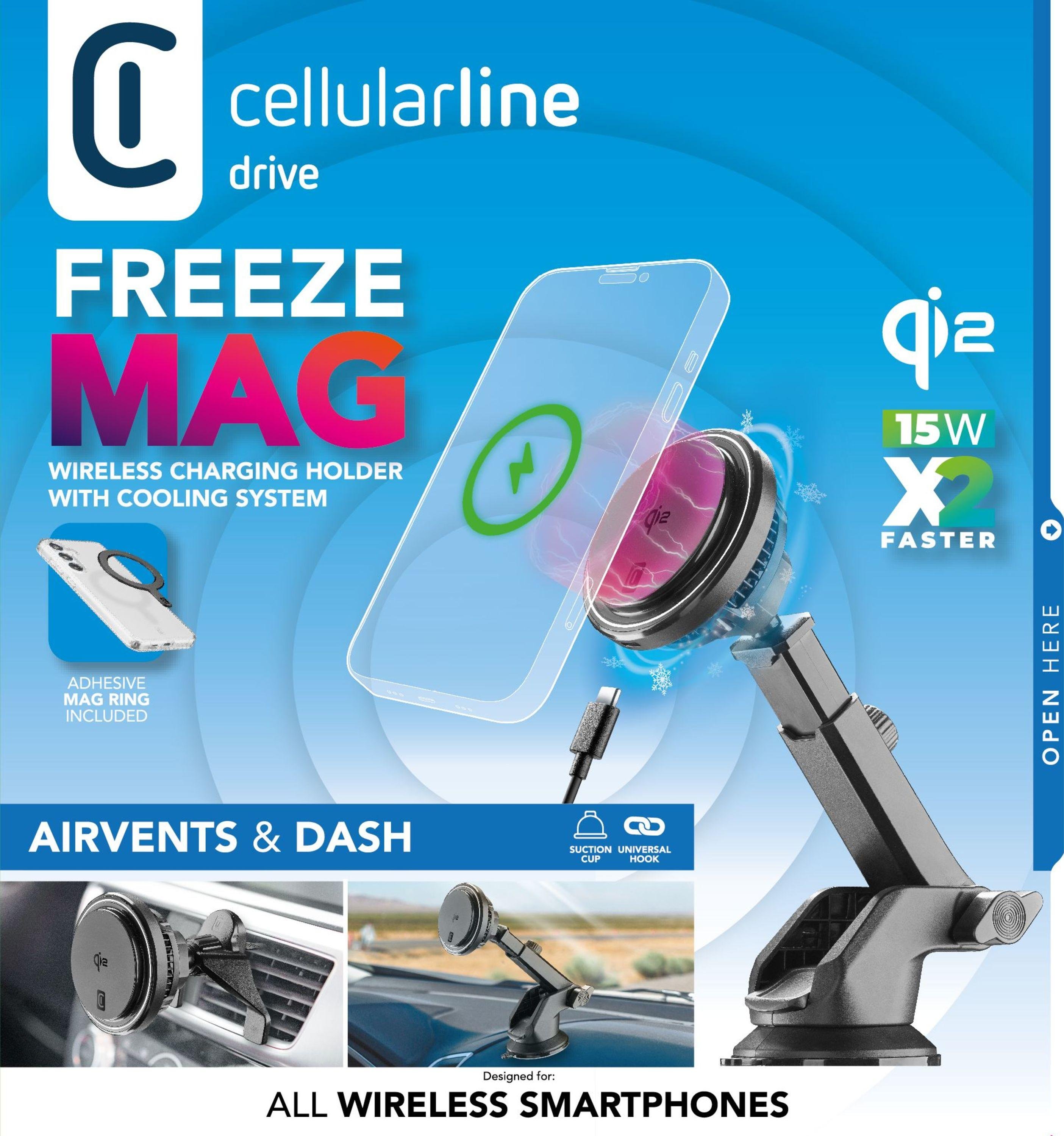 MagSafe In-Car Holder Freeze Mag Qi2 Black (61140)