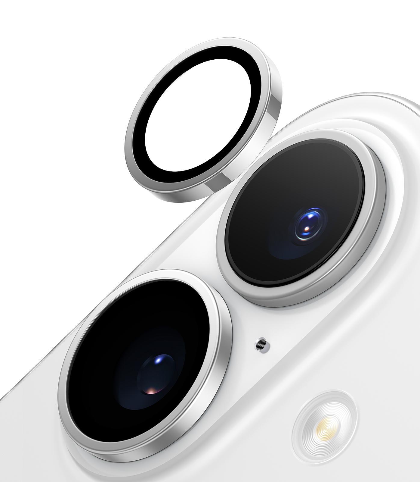 Lensguard für iPhone 16/iPhone 16 Plus Silver Schutzglas