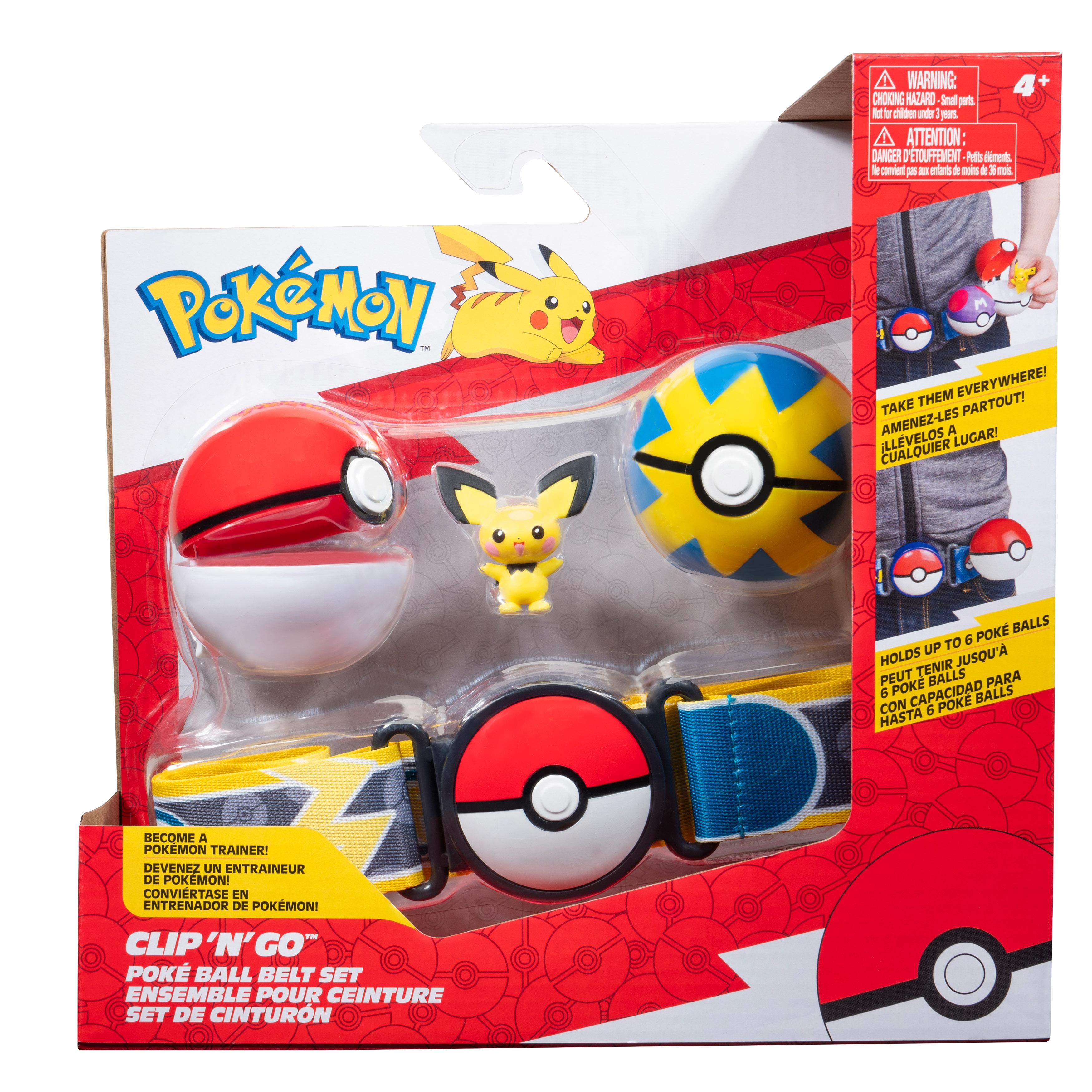 Clip'n Go Gürtel Pichu, Pokéball & Quickball