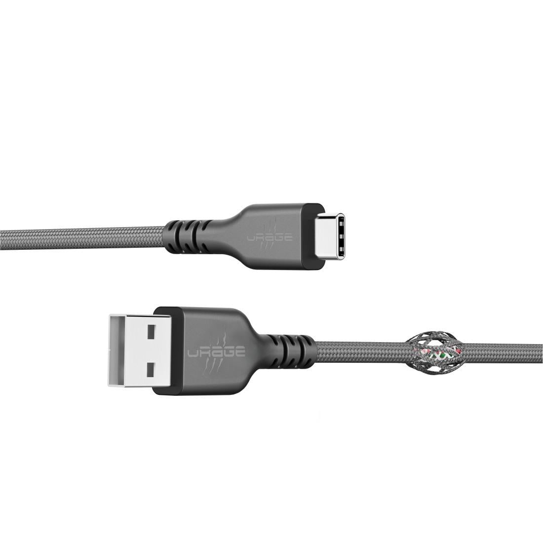 USB-Kabel, uFlex, USB-A-Stecker - USB-C-Stecker, Mesh, 2,20 m, Schwarz (00219820)