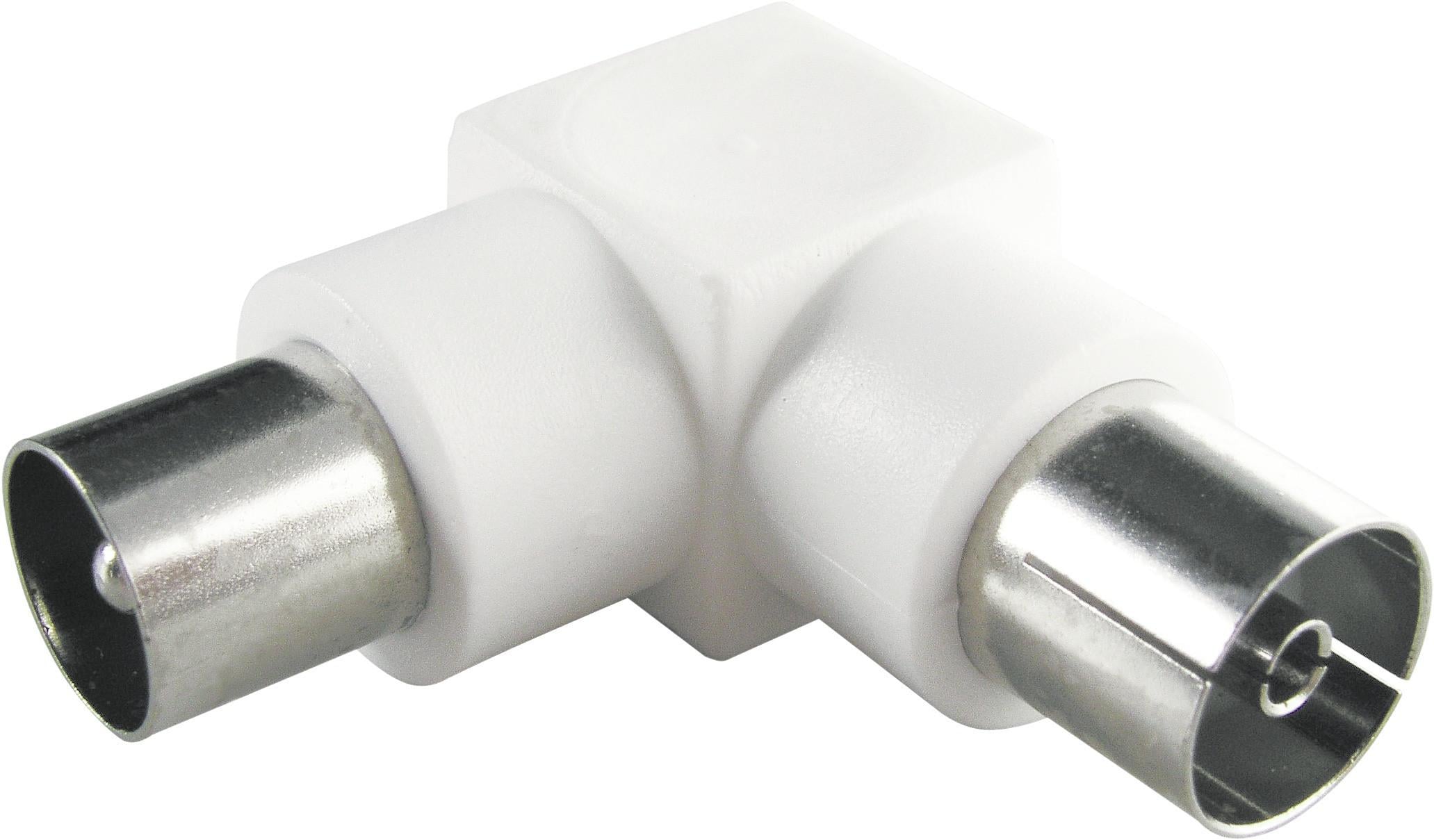 WAK12 - IEC Stecker > IEC Buchse IEC-Winkeladapter