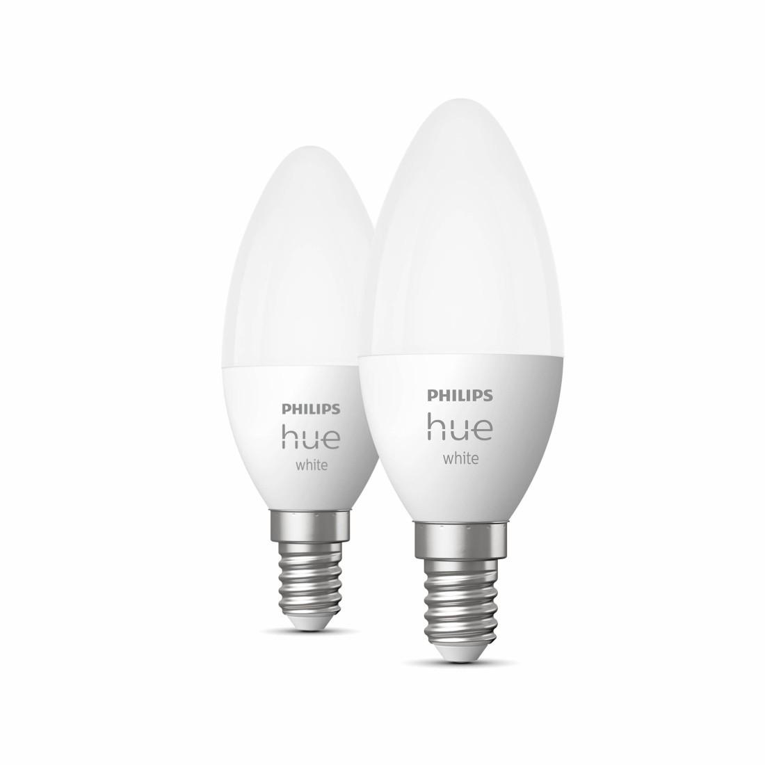 "LED-Lampe ""White Kerze"", E14, Dopplepack, warmweiß (00212722)"