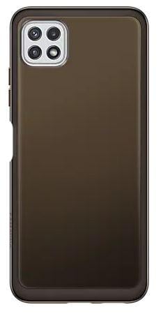 EF-QA226 Soft Clear Cover Galaxy A22 5G, schwarz Handyhülle