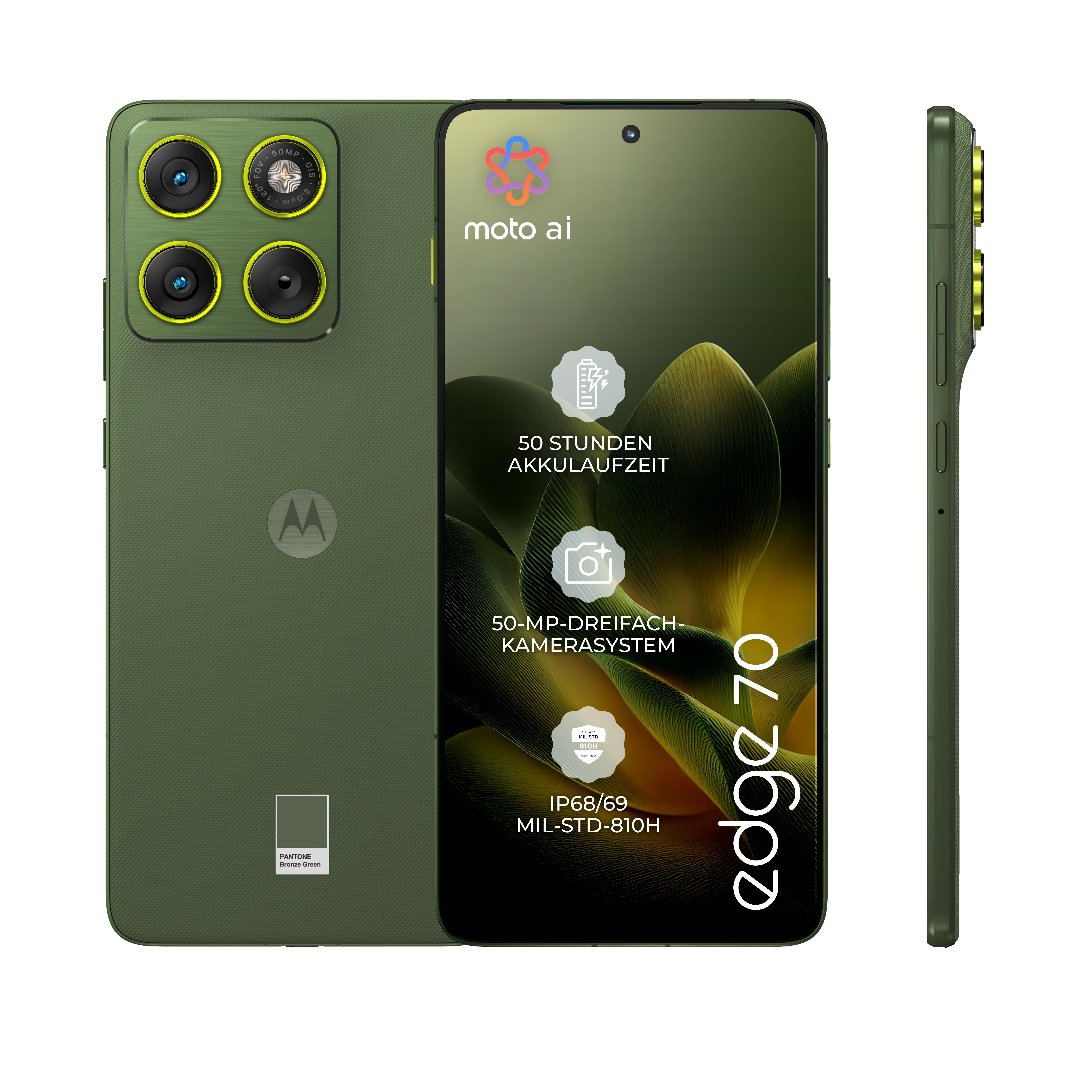 edge 70 12GB + 512GB PANTONE® Bronze Green Smartphone