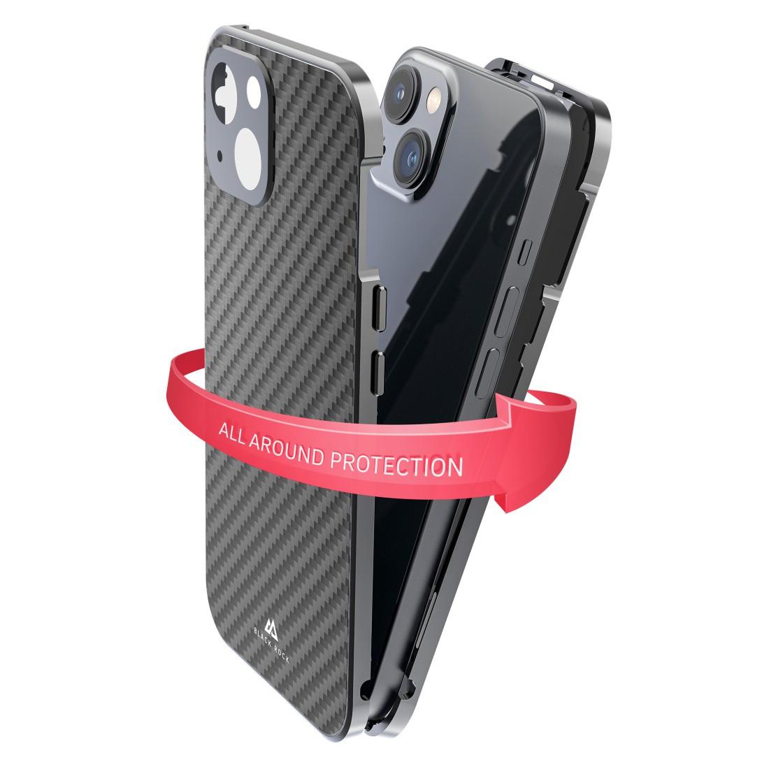Cover "360° Glass" für Apple iPhone 13, Real Carbon (00217707) Handyhülle