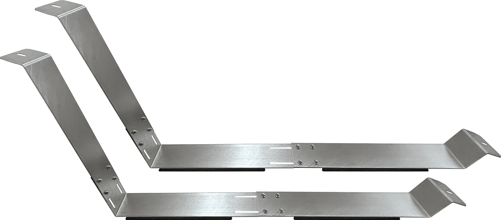 Flachdach-Halterung für Solarmodule mit einstellbarem Winkel