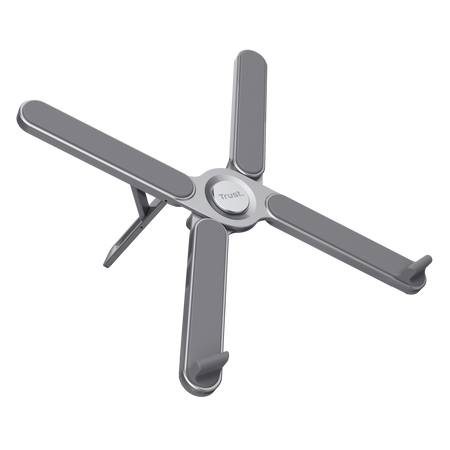 Macy Klappbarer Laptop-Ständer aus Aluminium, Grau