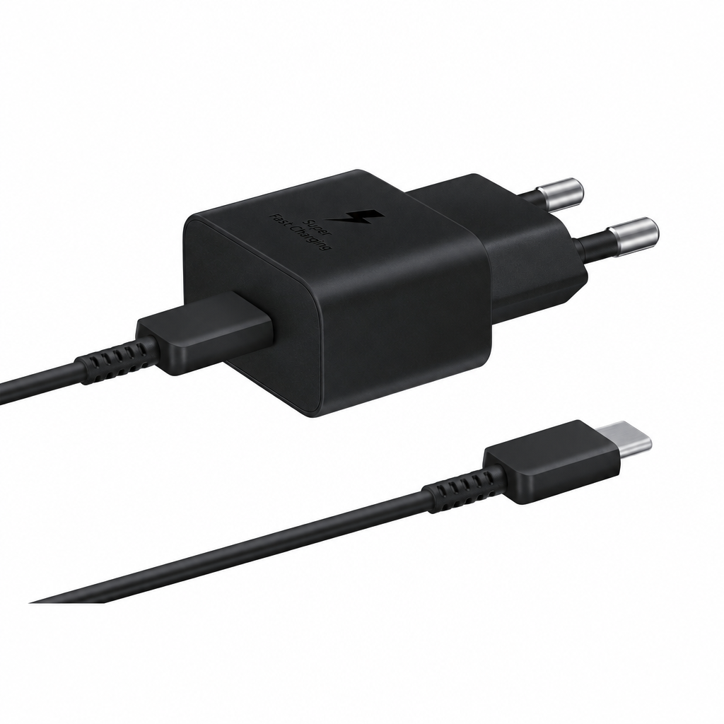 Schnellladeadapter mit Datenkabel 25 Watt EP-T2510X, schwarz