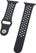 Watch Band für Apple Watch 41/40mm (Series 4-9), 38mm (Series 1-3) Silicon Dual Black (17253)
