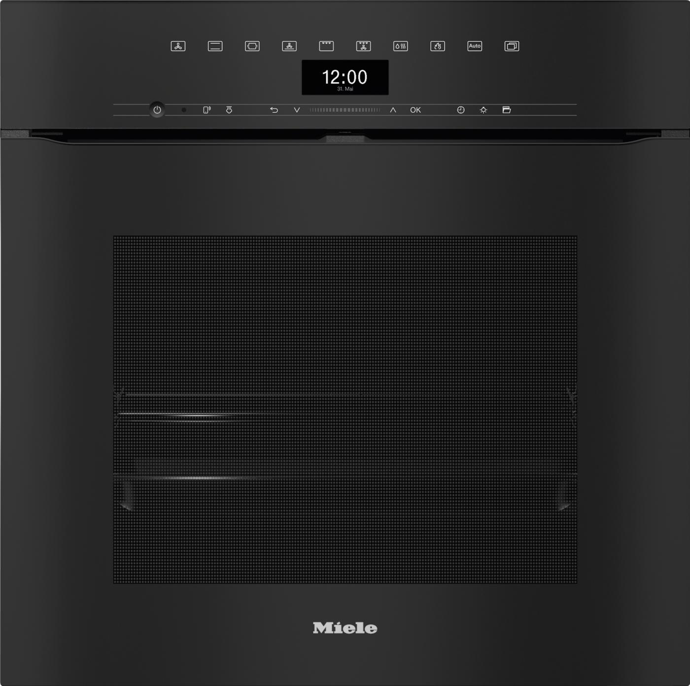 H 7464 BPX Obsidianschwarz Einbaubackofen