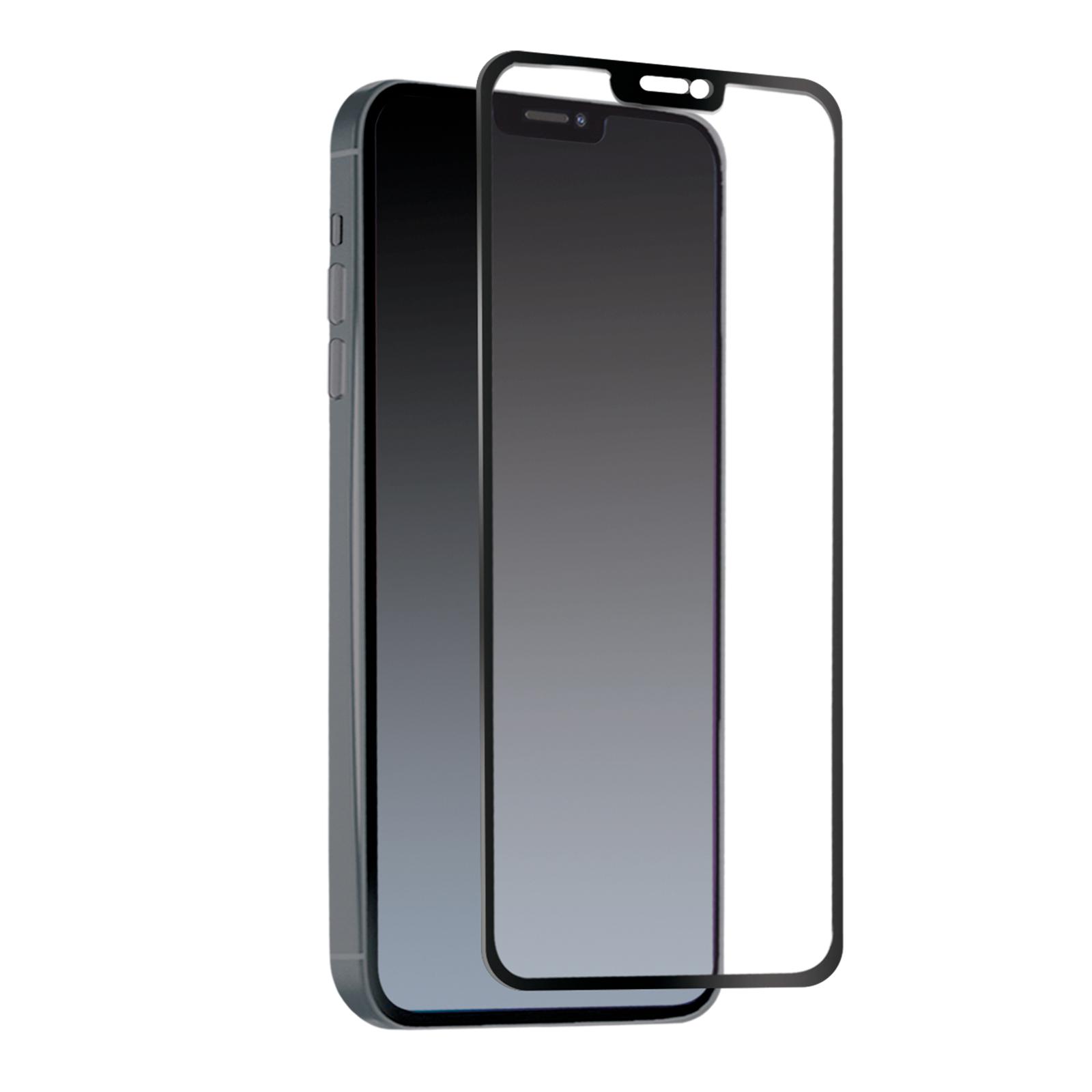 Glas Displayschutz Full Cover für iPhone 12/12 Pro Schwarz (TESCRFCIP12M)
