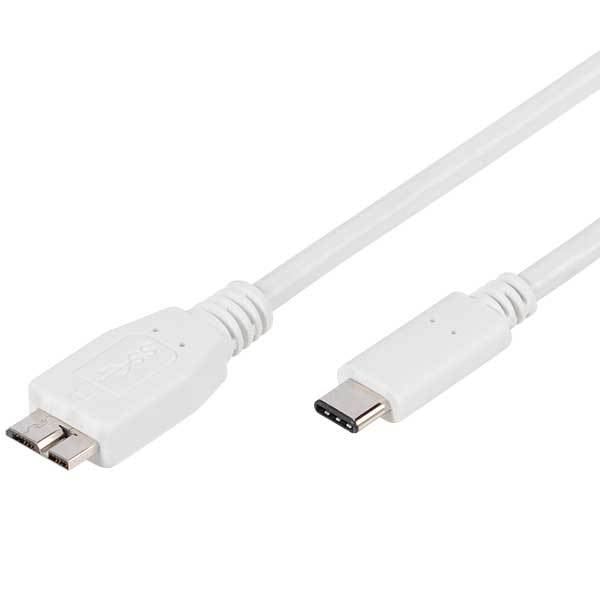 USB Type C Adapter Kabel, USB Type C Stecker USB 3.0 Micro B Stecker, 1m (45275)