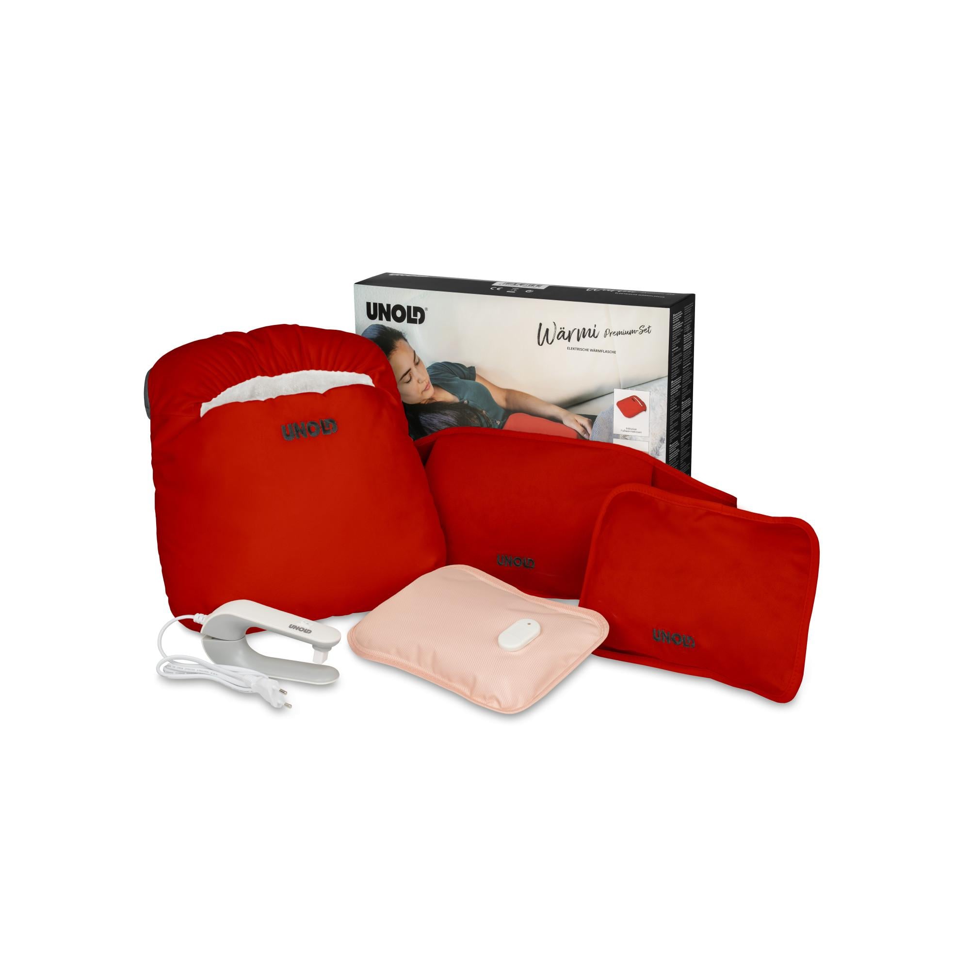 Wärmi Premium Set 86023 Rot elektrische Wärmflasche