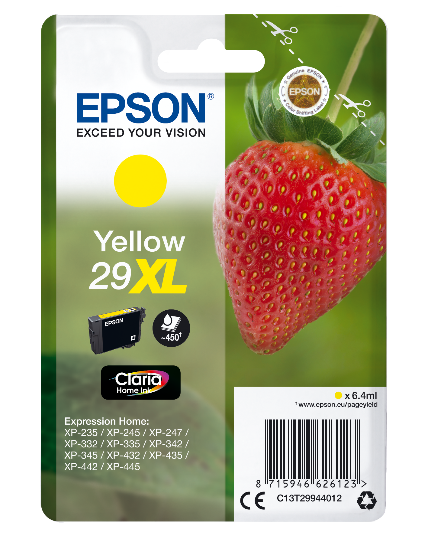 C13T29944012 Erdbeere gelb XL Druckerpatrone