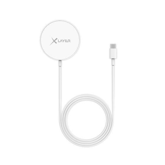 Ladestation Wireless Charging Pad Magnetic 15W White