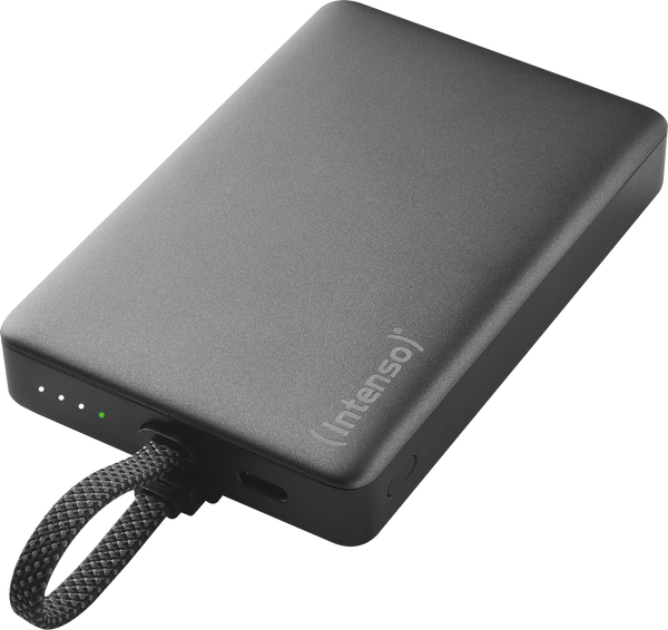 MC10000, Schwarz, mit integriertem USB-C Kabel und magnetischer Rückseite, 20 Watt