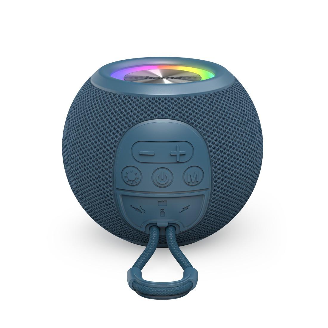 Bluetooth®-Lautsprecher "Ball Shape Speaker", 5 Licht-Modi, 5W, Blau (00188239)