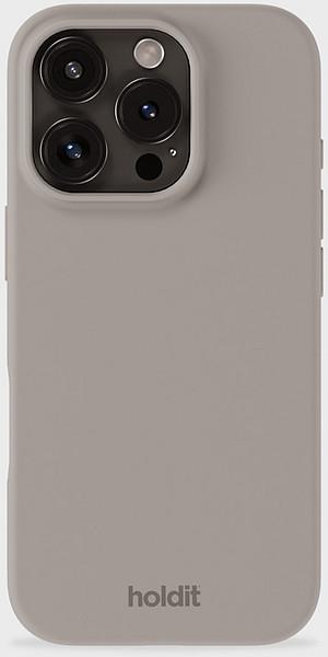 Silicone Case iPhone 16 Pro, taupe Handyhülle