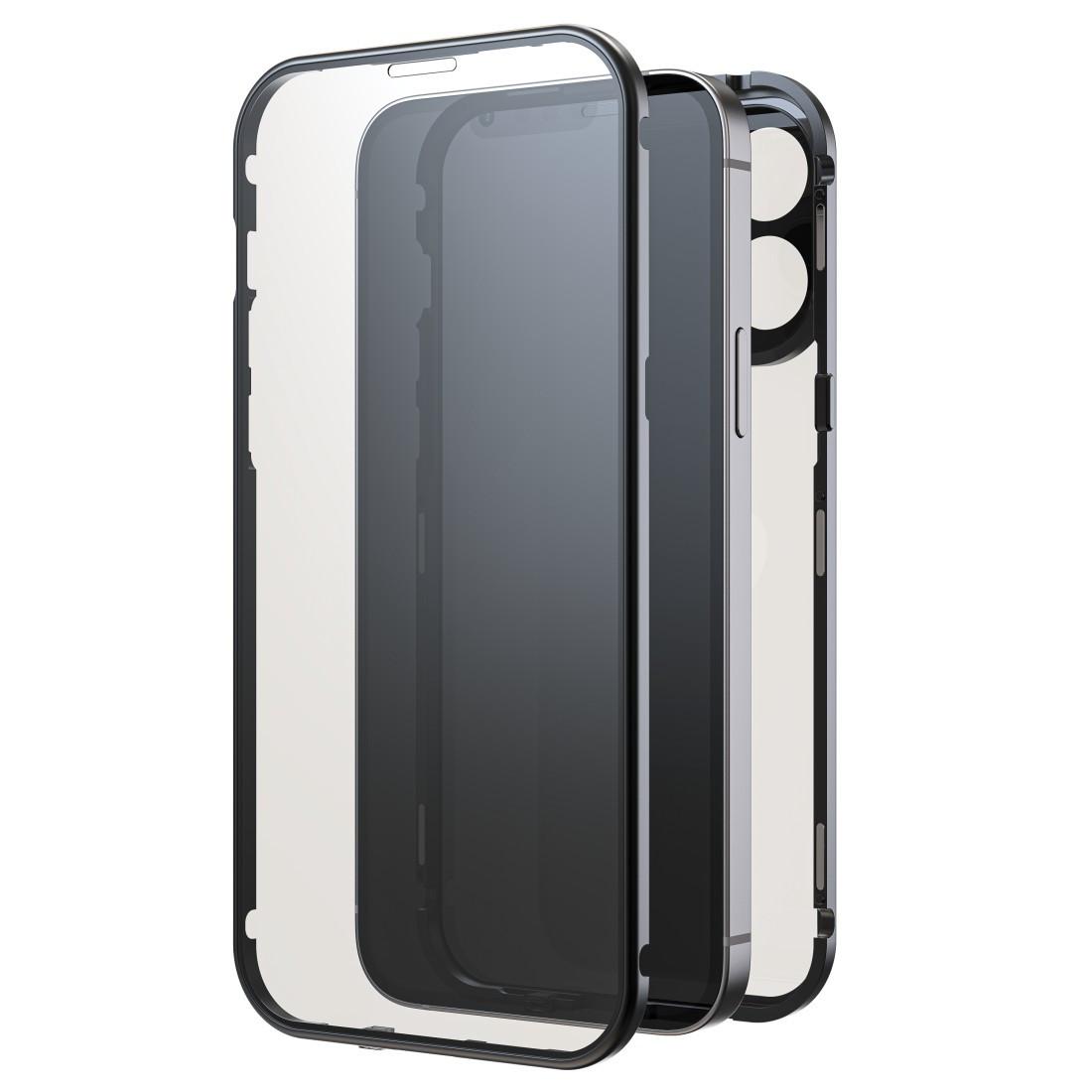 Cover "360° Glass" für Apple iPhone 15 Pro Max, Schwarz (00221285) Handyhülle