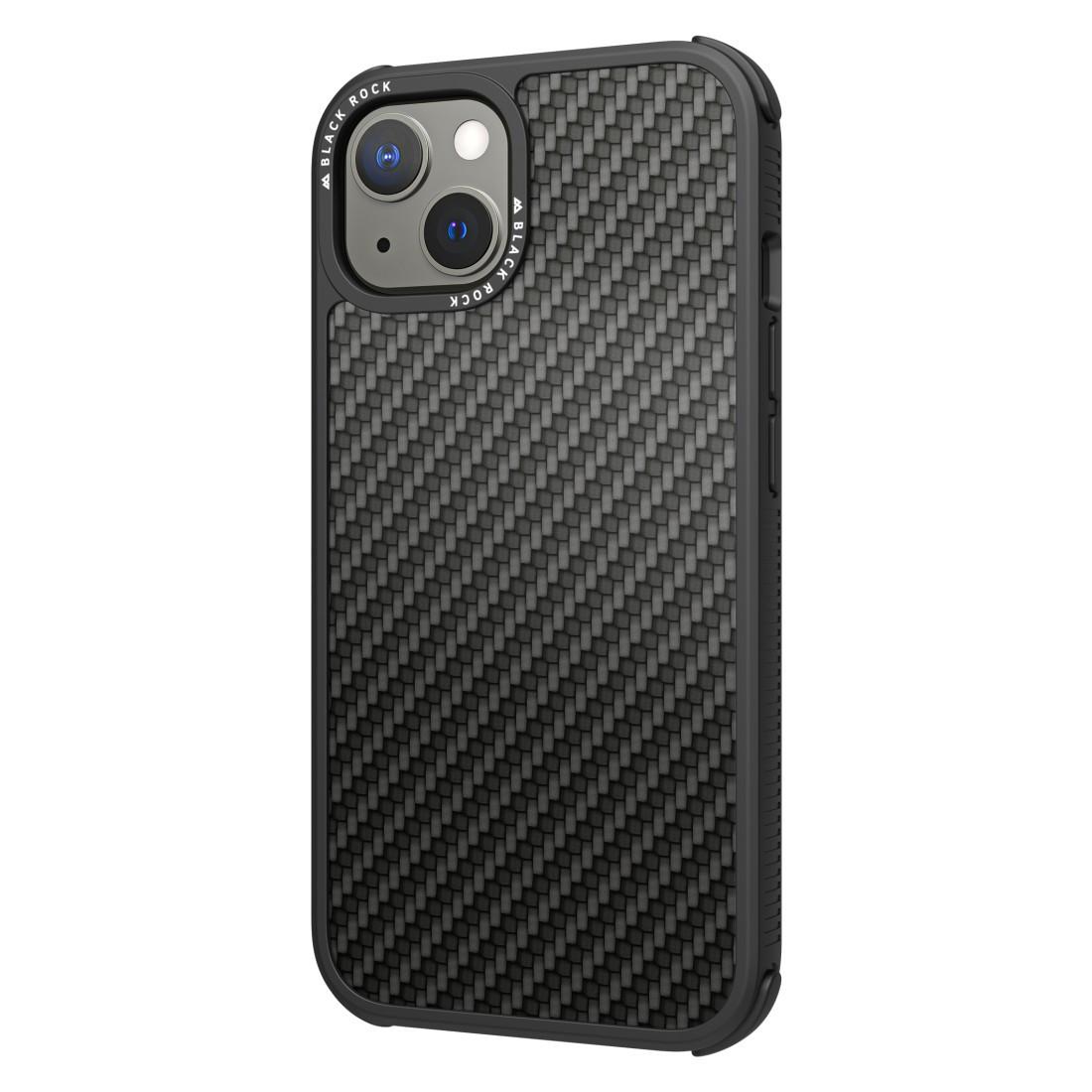 Cover "Robust Real Carbon" für Apple iPhone 13, Schwarz (00217018) Handyhülle